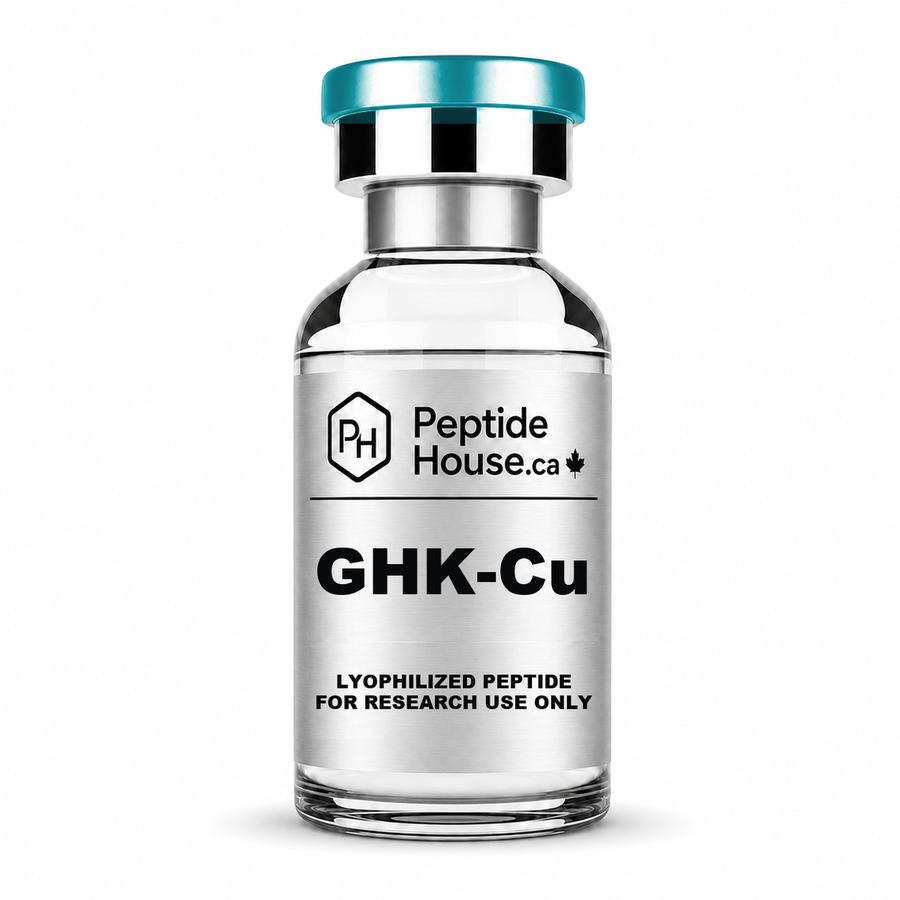 GHK-Cu lyophilized peptide vial