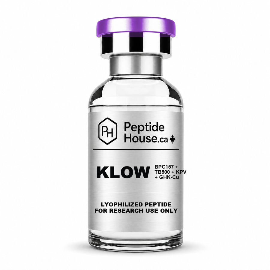 KLOW lyophilized peptide vial